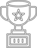 icono de vector de copa de trofeo