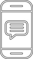 Phone Message Vector Icon