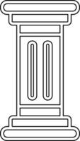 icono de vector de columna