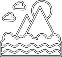 Mount Fuji Vector Icon