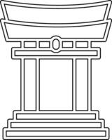 Torii Gate Vector Icon