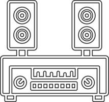 icono de vector de altavoces