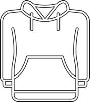 icono de vector de sudadera con capucha