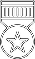 icono de vector de insignia militar