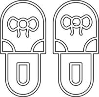 Slippers Vector Icon