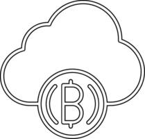 icono de vector de nube