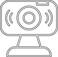 icono de vector de webcam