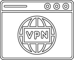 icono de vector vpn