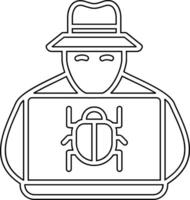 Hacker Vector Icon