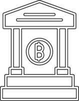 icono de vector de banco