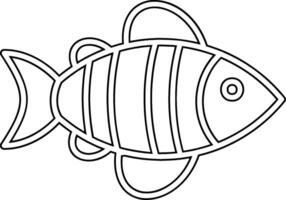 icono de vector de pescado