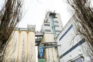 edificio para almacenamiento y el secado grano foto