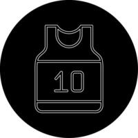 baloncesto jersey vector icono