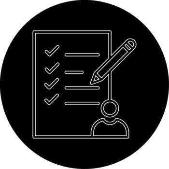 icono de vector de tarea