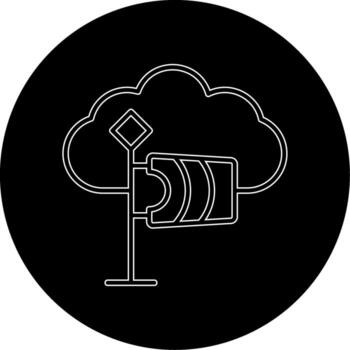 icono de vector de nube
