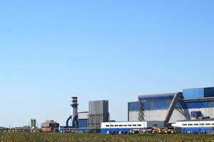 Big plant for processing scrap metal photo