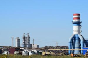 Big plant for processing scrap metal photo