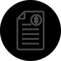 Shopping Invoice Vector Icon