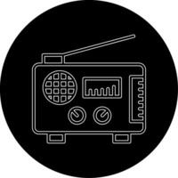 icono de vector de radio