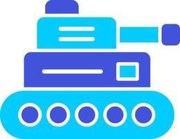 icono de vector de tanque militar