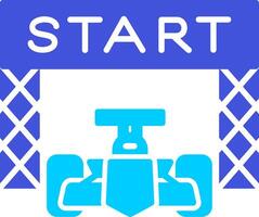 Starting Race  Vector Icon