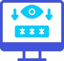 Computer Spyware Vector Icon