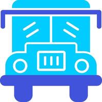 icono de vector de autobús escolar