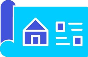 House Blueprint Vector Icon