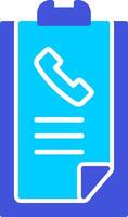 Call list History Vector Icon