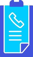 Call list History Vector Icon