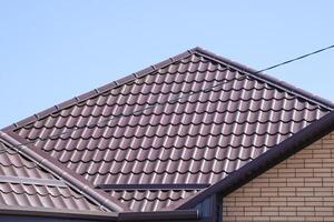 The roof of corrugated sheet photo