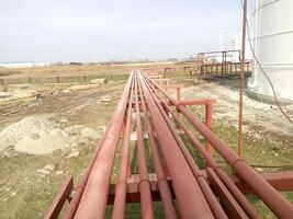 Piping for pumping refined petroleum products photo