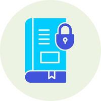 Secure Book Vector Icon