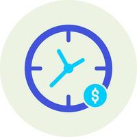 el tiempo es dinero vector icono