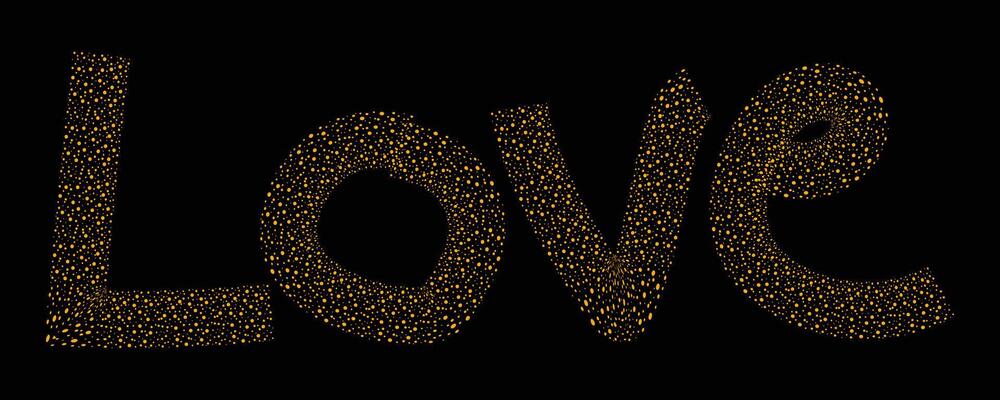 Happy Valentine's Day abstract greeting poster design
