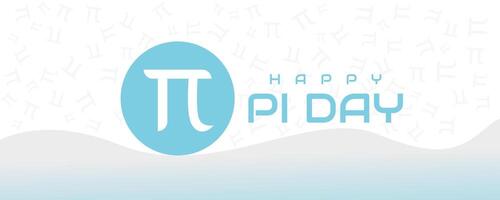 World pi day illustration with mathematical constants vector