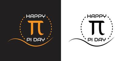 World pi day illustration with mathematical constants vector