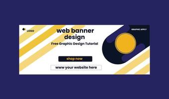 diseño de banner web vector