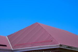 The roof of corrugated sheet photo