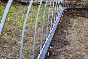 Installation of polycarbonate greenhouses photo