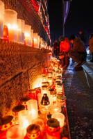 Nighttime Candle Vigil in Celebration of Latvia's Independence Day photo