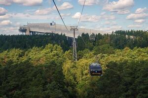 Experience the Cable Car Ride at Druskininkai Spa Resort in Lithuania. photo