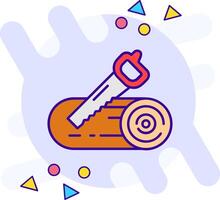 Sawing freestyle Icon vector