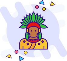 Indian freestyle Icon vector