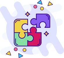 Puzzle freestyle Icon vector