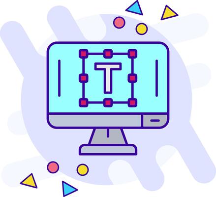 Text editor freestyle Icon