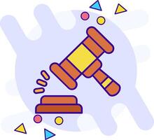 Gavel freestyle Icon vector