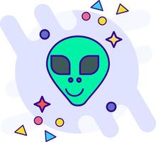 Alien freestyle Icon vector