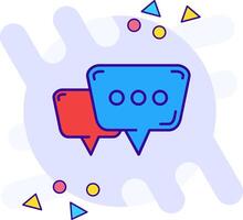Chat bubbles freestyle Icon vector