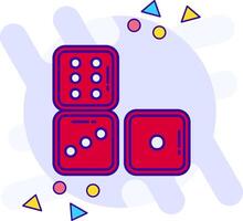 Dices freestyle Icon vector